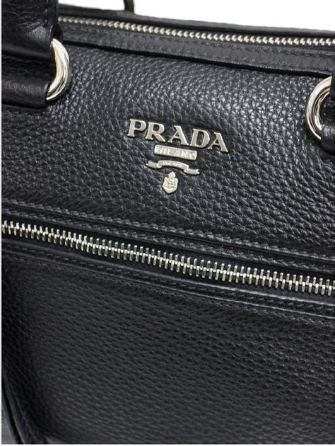 prada bauletto vitello phenix nero|PRADA Vitello Phenix Bauletto Black 690023 .